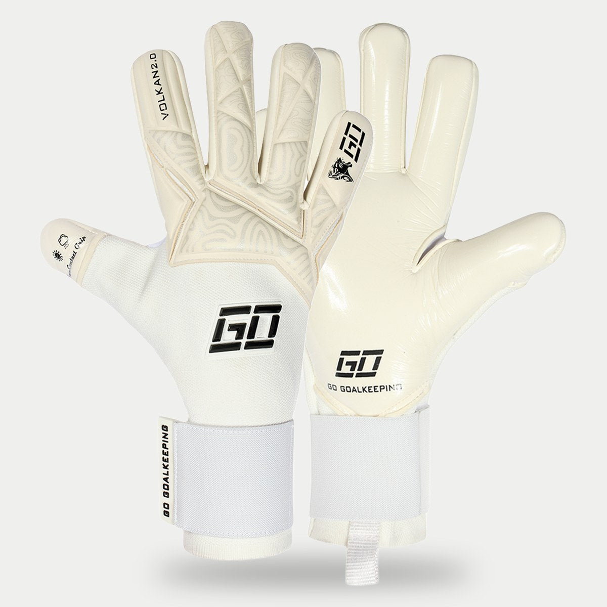 I due lati del guanto GO Volkan White